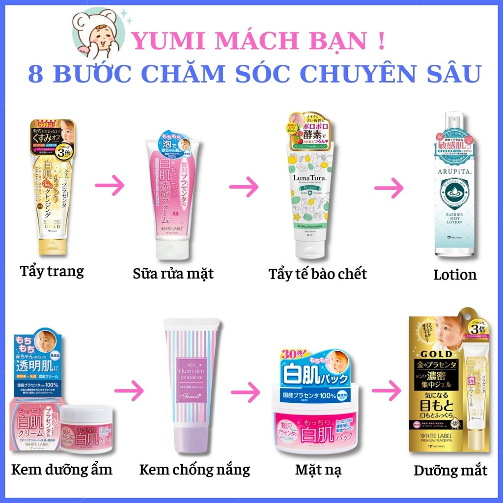 Kem Dưỡng Da Mắt Nhật Bản MICCOSMO White Label Gold 30g, Nhau Thai Cao Gấp 3 Lần, Xóa Tan Quầng Thâm Mắt, Trẻ Hóa Da