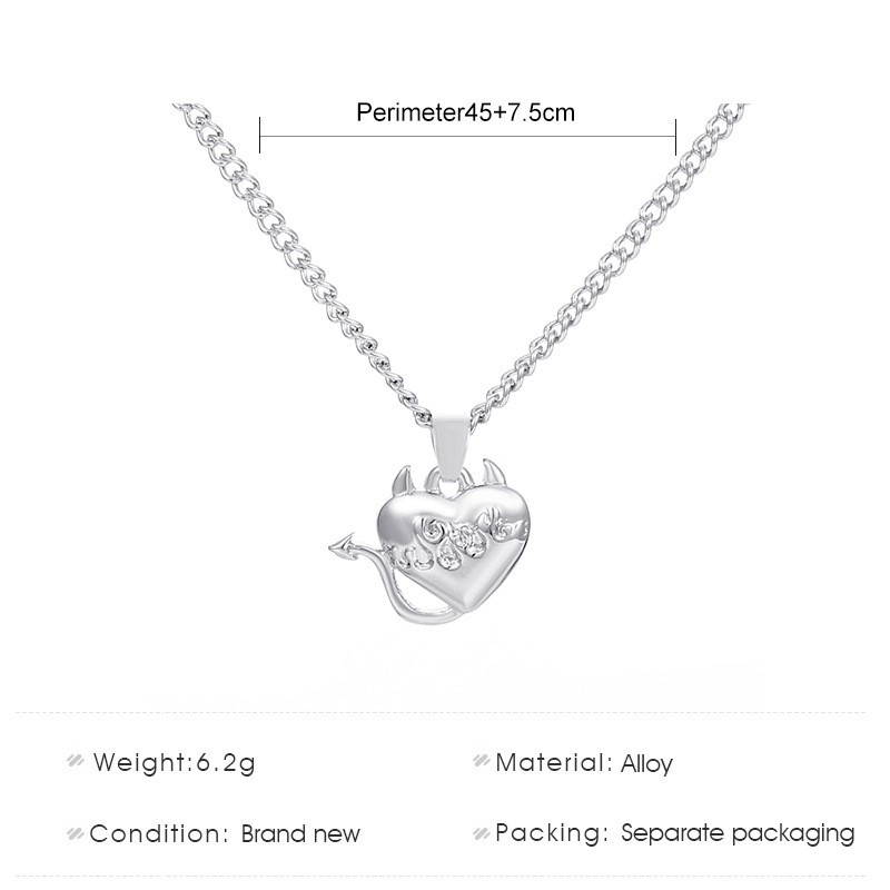 Dây chuyền mặt hình quỷ phong cách hip hop cá tính thời trang