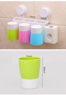 Nhả kem đánh răng kèm cốc