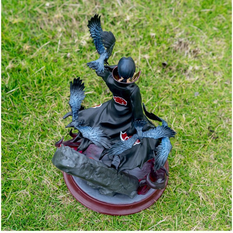 [RẺ NHẤT SHOPEE]Mô hình Naruto - Mô hình Uchiha Itachi Akatsuki có đế quạ màu tím xanh