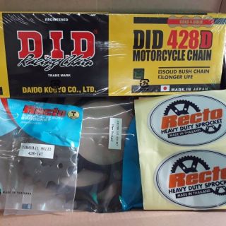 Nhông dĩa exciter 150 recto,, sên DID 9ly tem xanh