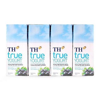 Sữa tươi tiệt trùng  TH True milk việt quất hộp 180g