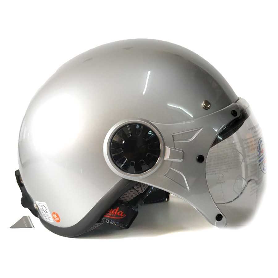 Mũ bảo hiểm nửa đầu chính hãng Sunda 136 có kính chắn gió, mũ chính hãng bảo hành 12 tháng