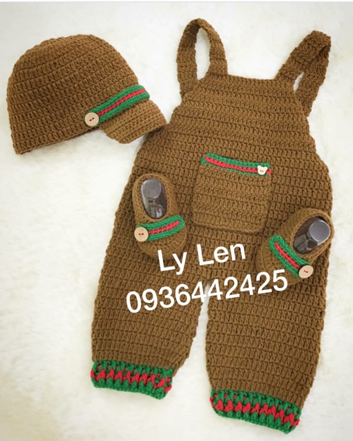 Set yếm len handmade cho bé