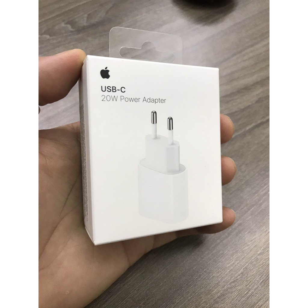 [FULL BOX] Củ sạc nhanh 20W IPhone 12 chân tròn EU cao cấp zin siu xanh