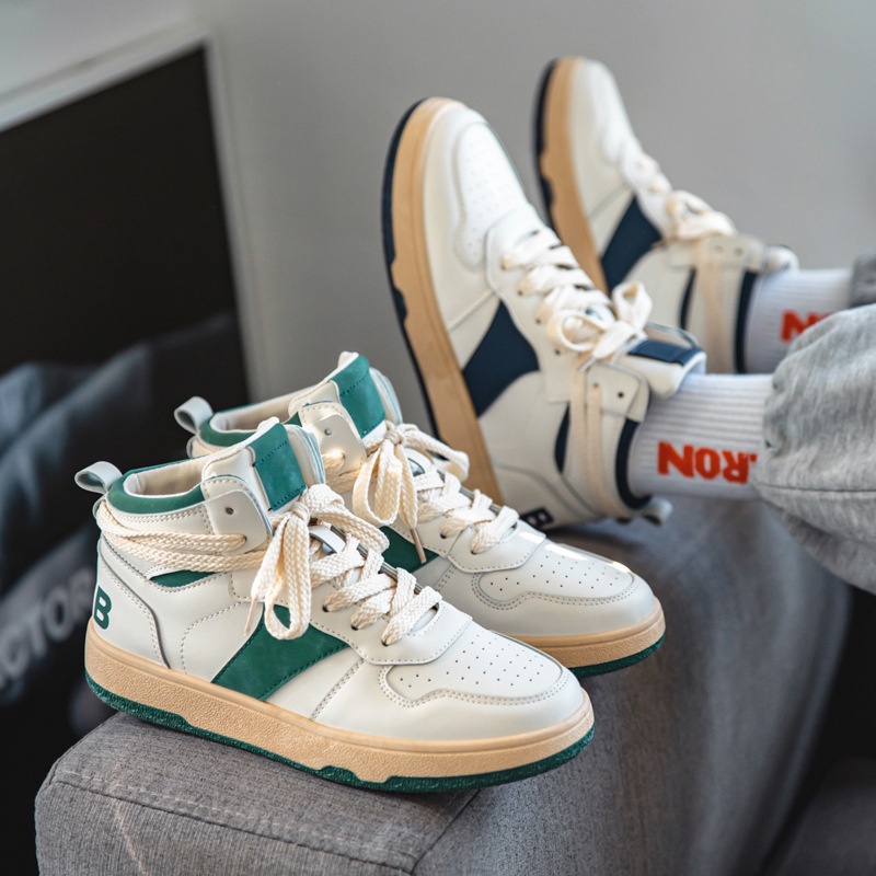 Giày Thể Thao Nam GEMI- Giày Sneaker Màu  Xanh Lam - Xanh Lá Mẫu Mới Phong Cách Thời Trang Trẻ Trung, Cổ Cao - G5518