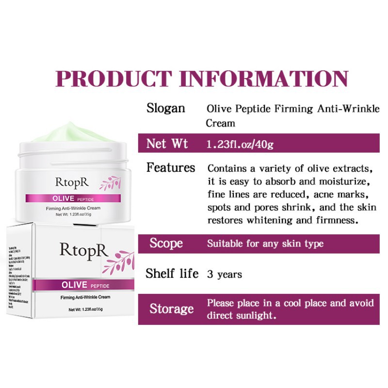 [Hàng mới về] Kem ô liu dưỡng ẩm xóa nếp nhăn làm săn chắc mềm mịn da