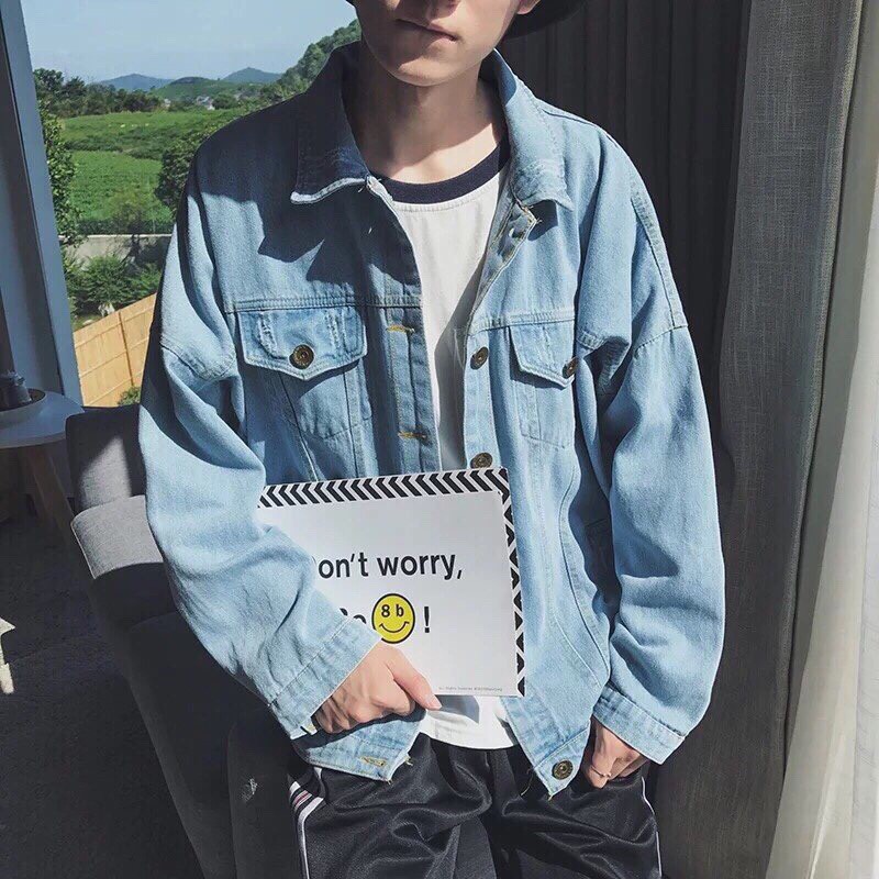 ÁO KHOÁC JEAN UNISEX FOME ĐẸP AA13