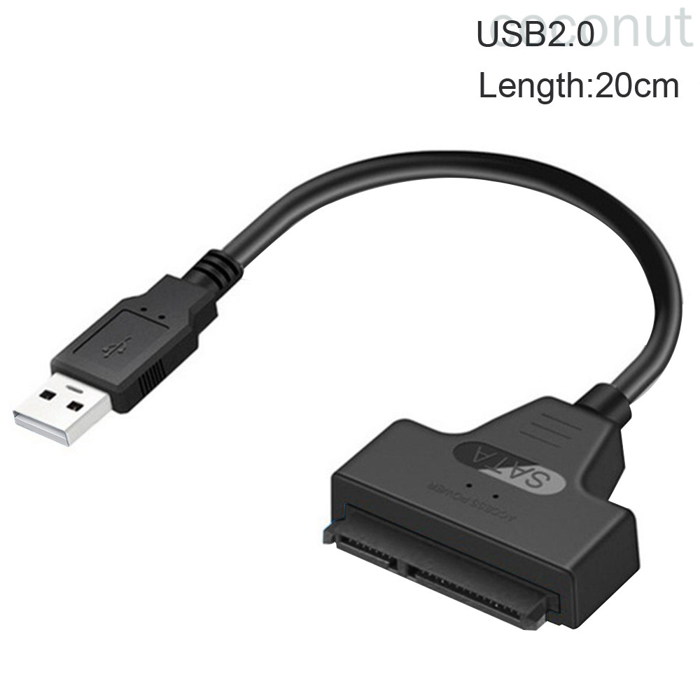 Cáp Chuyển Đổi Ổ Cứng Sata 3 Sang Usb Ssd 2.5 Inch Kèm Usb 2.0 Coconut Tiện Dụng
