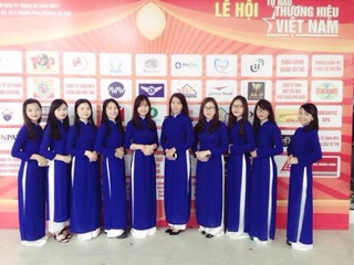 [Thanh lý] Áo dài lụa xanh coban kèm quần