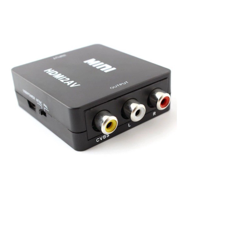 HDMI Sang AV Mini (đen) - Bộ Chuyển Đổi Tín Hiệu Từ HDMI Sang AV Mini