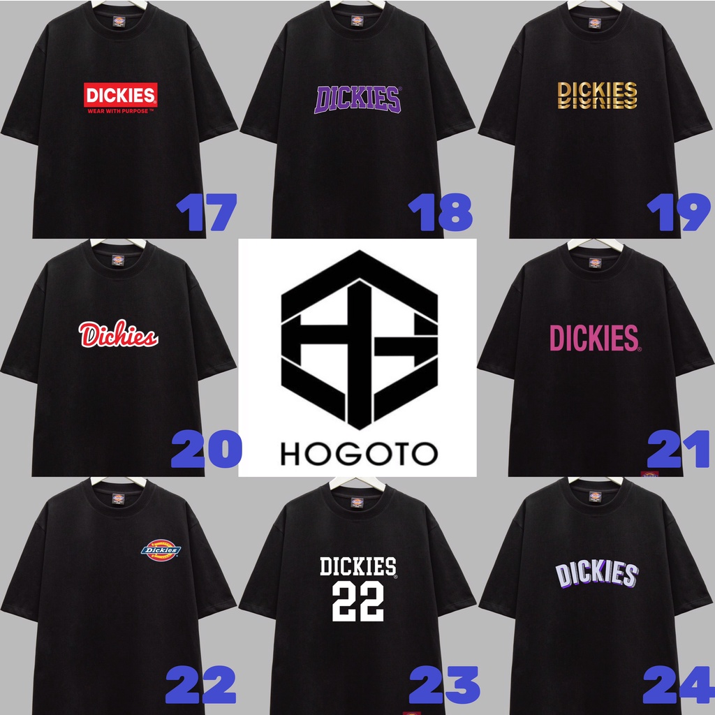Áo thun TỔNG HỢP DICKIES PART 2 Hogoto shop , Áo thun unisex nam nữ from rộng oversize chất liệu cotton