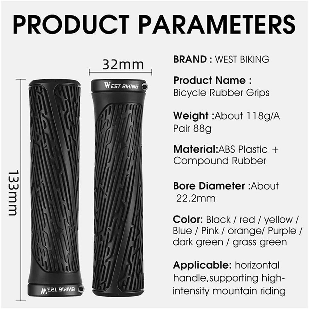 1 Cặp Vỏ Bọc Tay Lái Xe Đạp Bằng Cao Su Mềm Cho BMX MTB