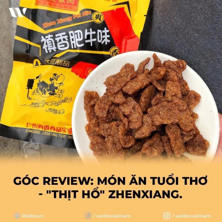 1 BỊCH 20 GÓI THỊT HỔ CHAY CAY VÀNG 45gr HƯƠNG VỊ BÒ BÉO ZHENXIANG.