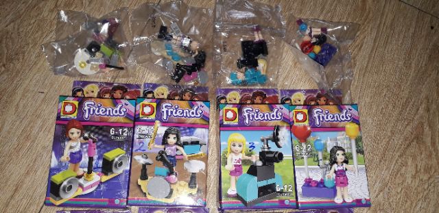 Lắp ráp 1 hộp Lego_Friends các nữ ca sĩ 9062 trọn bộ