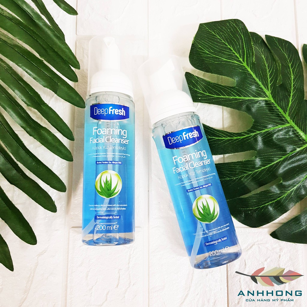 deep fresh foaming facial cleanser