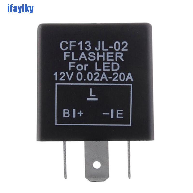 Rơ Le Điện Tử 3 Chân Cf13 Jl-02 Cho Đèn Led Xe Hơi