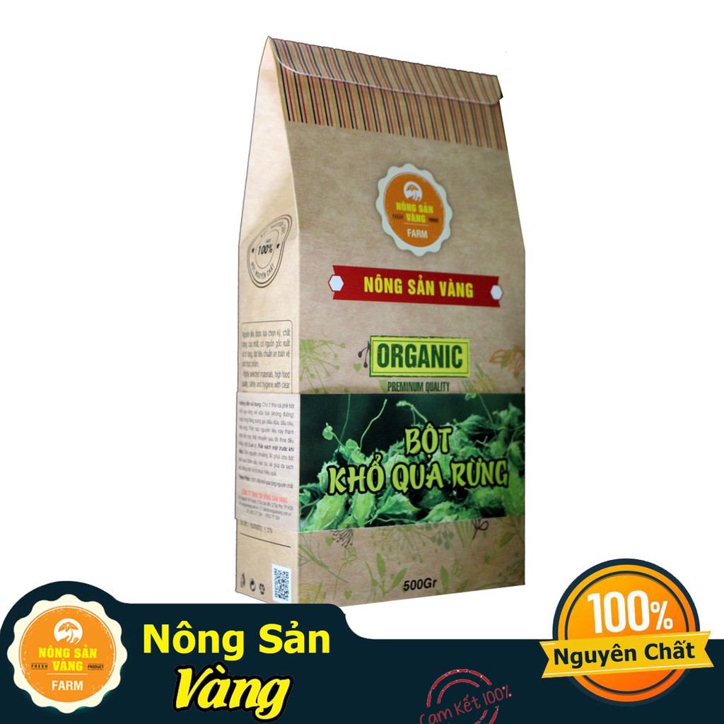 Bột Khổ Qua Rừng Nguyên Chất 500gr - Nông Sản Vàng