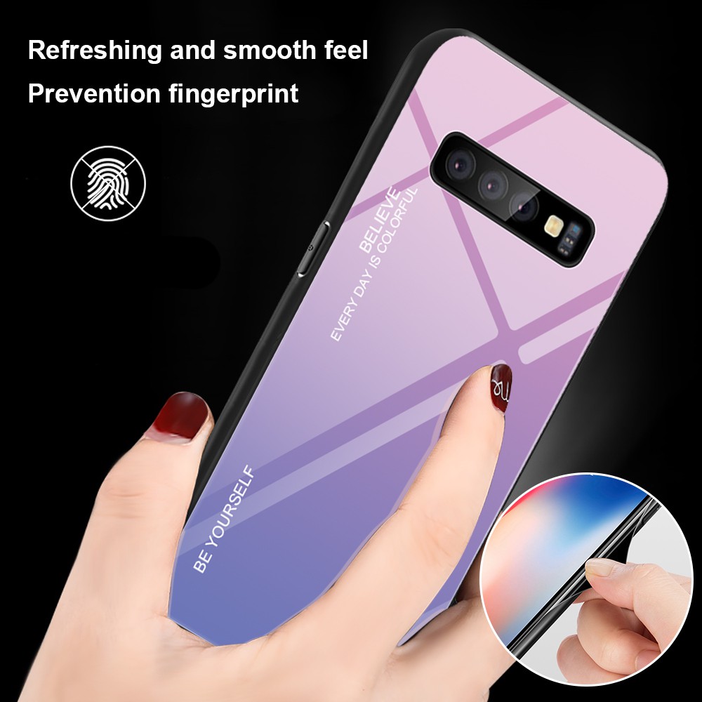 Samsung Galaxy S10 S10e S10 Plus Ốp điện thoại có kính cường lực dành cho