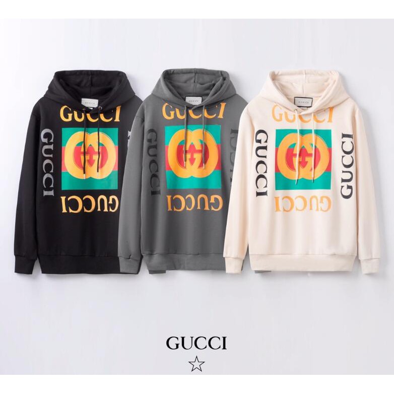 Áo hoodie Gucci đẹp mắt chất liệu cotton in họa tiết thời trang cho nam nữ  | Shopee Việt Nam