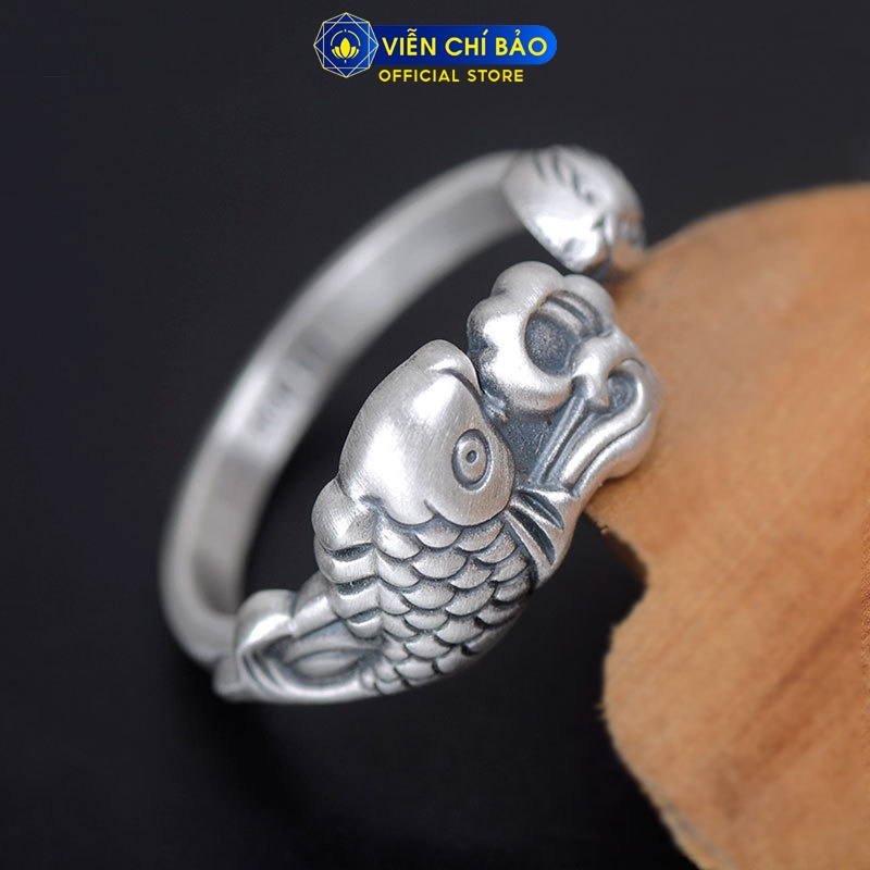 Nhẫn bạc nữ Lý Ngư Vượt Vũ Môn chất liệu bạc Thái 925 thời trang phụ kiện trang sức nữ Viễn Chí Bảo N000581