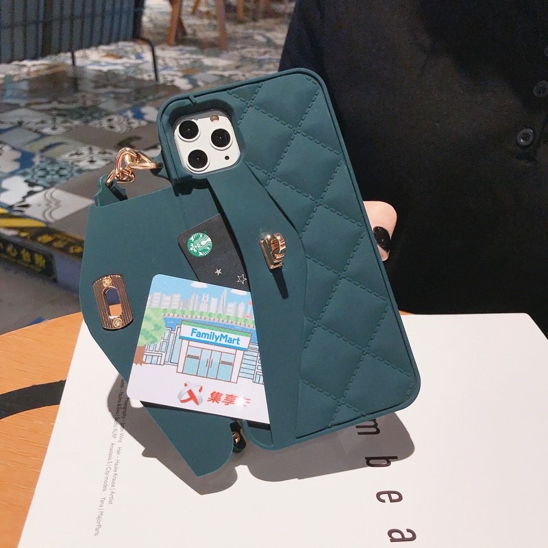 Ốp Lưng iPhone 11 Hình Túi Xách Sang Trọng Có Ngăn Đựng Card