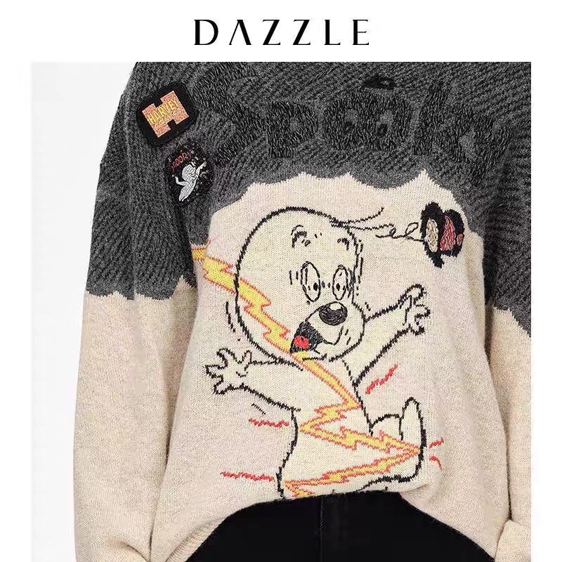 Áo len hoạ tiết Dazzle