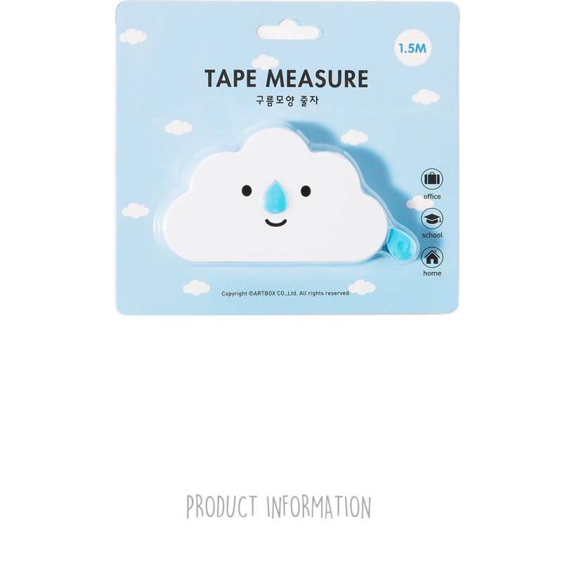 Thước Dây ARTBOX Hàn Quốc Hình Gấu Màu Xanh Mint Cute 1.5M