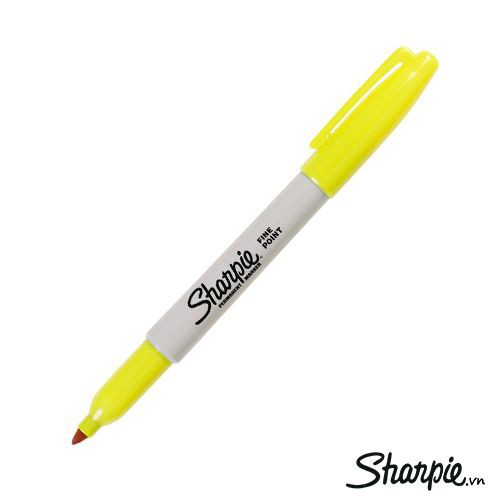 Bút lông dầu vẽ trên mọi chất liệu Sharpie Fine Point - Yellow (Màu vàng)