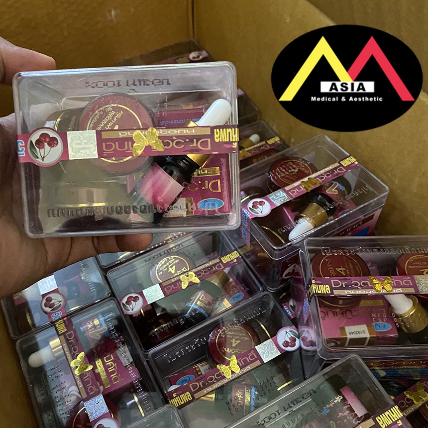 Bộ kem giảm nám thâm mờ thâm sẹo mụn tàn nhang dưỡng trắng da quầng thâm trẻ hóa làn da YANHEE  thái lan 100g