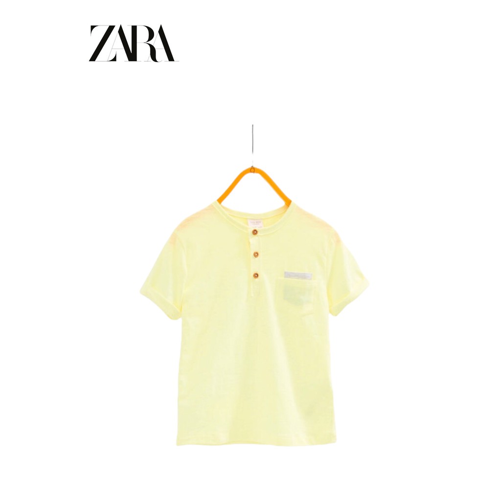 * ÁO PHÔNG CỔ TRÒN CÀI KHUY VÀ CÓ TÚI NGỰC ZARA SĂN SALE.
