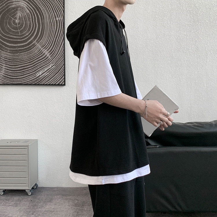 Bộ Quần Áo Nam Nữ Unisex Ngắn Tay Có Mũ Mùa Hè Thời Trang  Zenkonu QA NAM 1000109