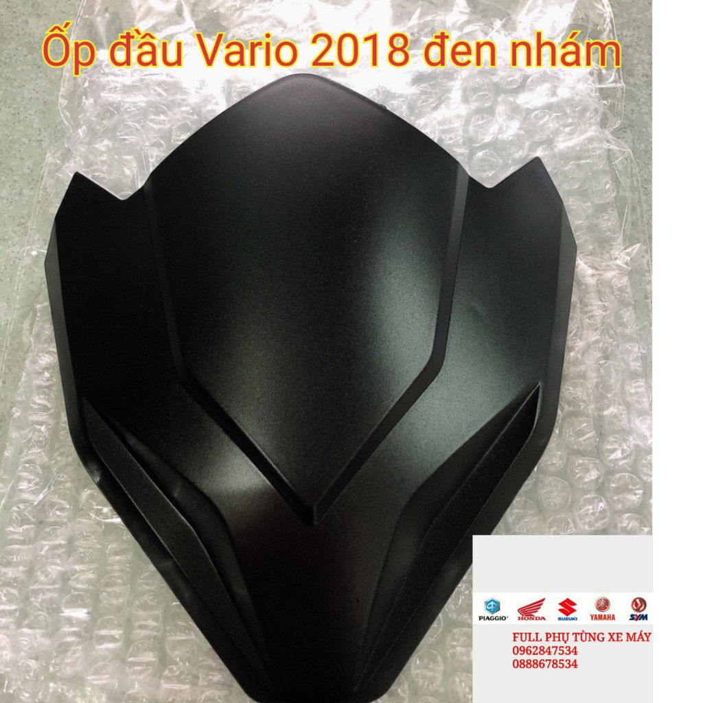 Ốp đầu đen nhám Honda Vario 125, Vario 150 đời 2018