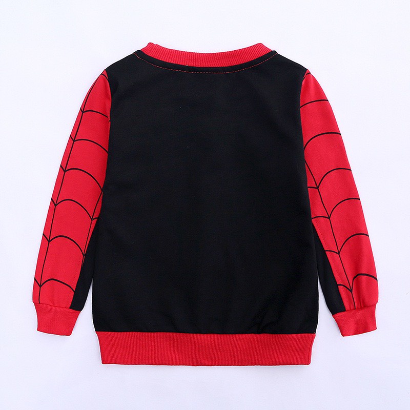 Bộ Quần Áo Thu Đông Dài Tay In Người Nhện Cho Bé Trai Từ 11-21kg - MINKY BABY