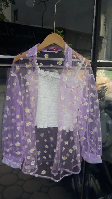 [ Mã WASTAPR giảm 10K đơn 50K] Áo sơ mi voan khoác ngoài áo sơ mi nữ mỏng | BigBuy360 - bigbuy360.vn