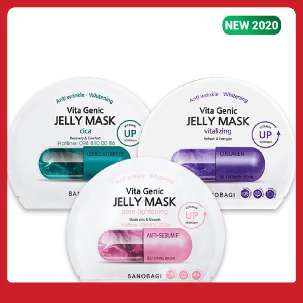 MẶT NẠ BANOBAGI VITA GENIC JELLY MASK 2020 LẺ MIẾNG