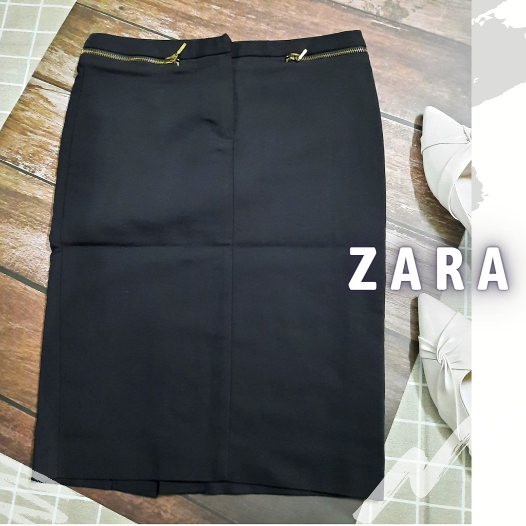 Chân váy công sở Zara - Thanh lý cá nhân chân váy hiệu công sở - Pass chân váy đen công sở hiệu Zara -Đen3-CV