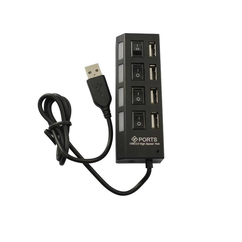 Hub chia 4 cổng USB có công tắc chính hãng