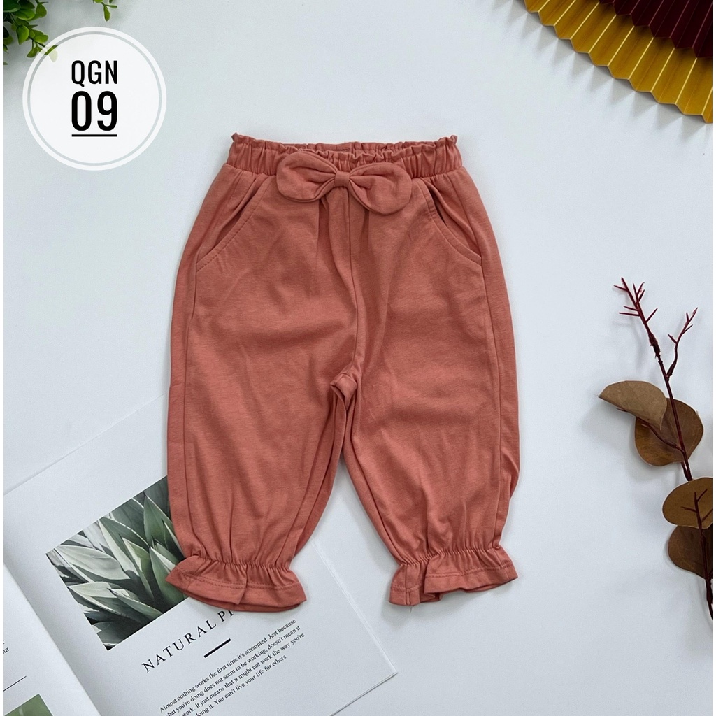 Quần dài dáng bo gấu bé gái LITIBABY size cho bạn từ 7kg -19kg