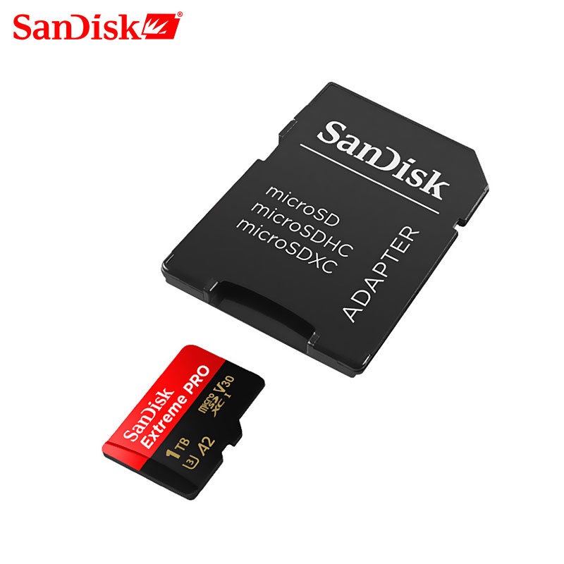 SANDISK Thẻ Nhớ micro sd 64GB 128GB 1TB 512G class 10 cartao de memoria U3 A2 V30 1TB tf Chuyên Dụng Cho gopro