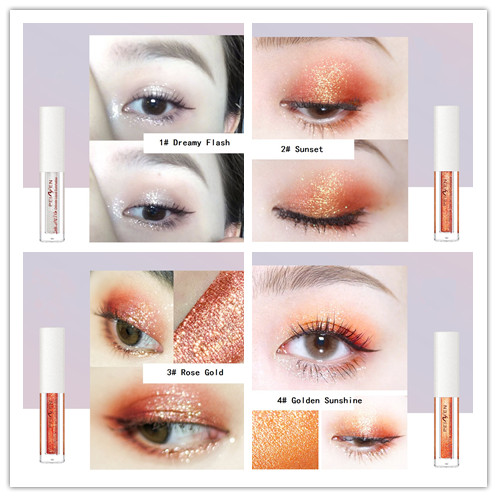 Phấn mắt dạng lỏng lấp lánh trang điểm nổi bật