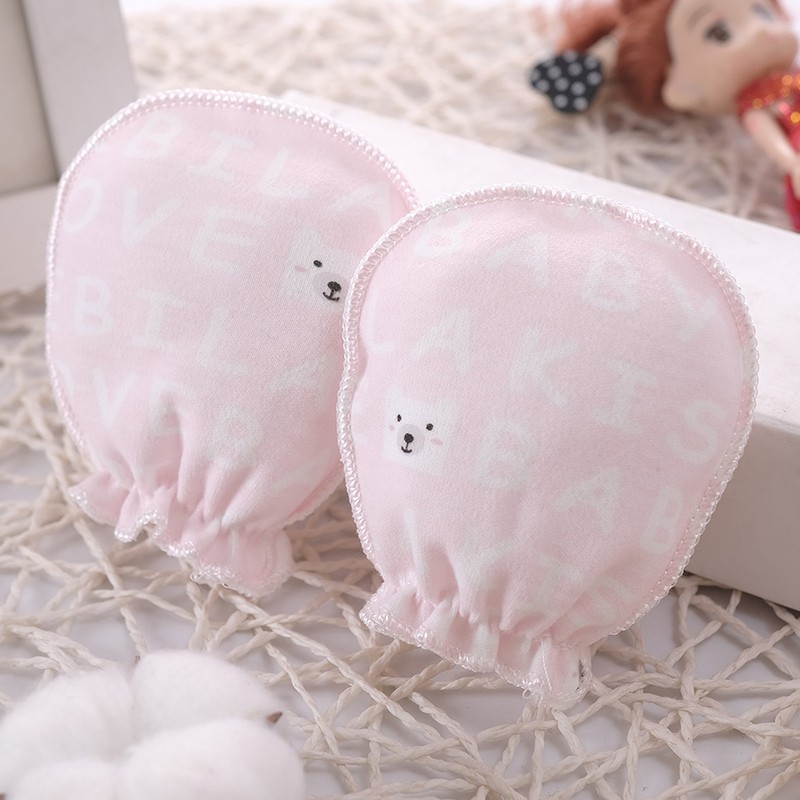 Găng Tay Cho Bé 💖FREESHIP💖 Bao Tay Chống Cào Xước Cho Trẻ Sơ Sinh Chất Cotton TE1