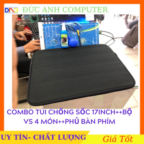 Túi Chống Sốc ++ Bộ Vệ Sinh Laptop KINGMASTER 4 Món ++Phủ Bàn Phím --&gt; Bảo Vệ Toàn Diện Cho Laptop Của Bạn