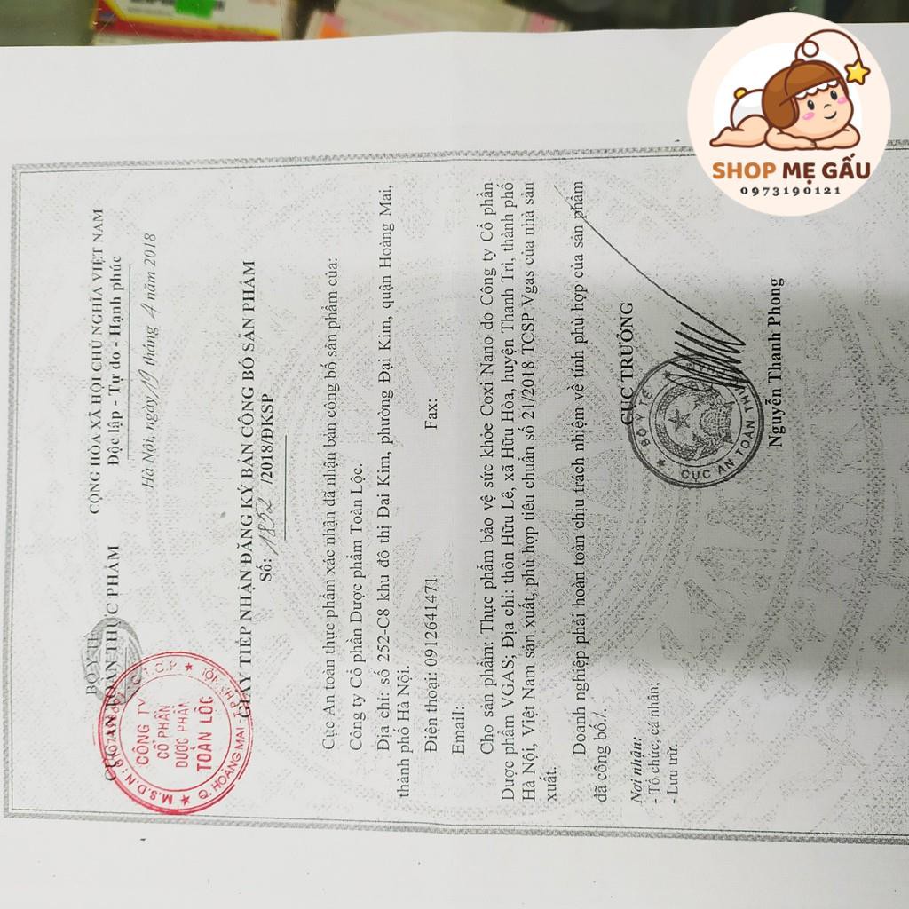 Viên uống bổ sung canxi cho cả gia đình Coxi Nano hộp 30 viên | BigBuy360 - bigbuy360.vn