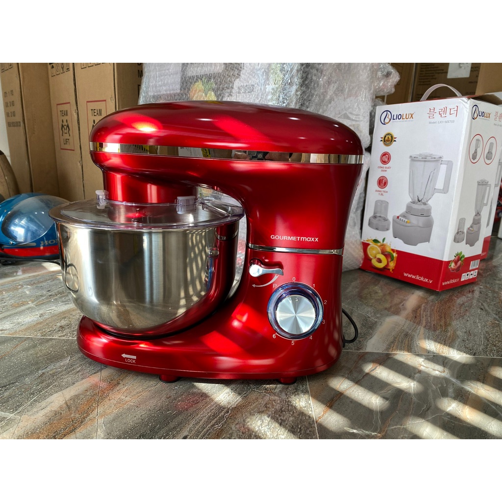 Máy nhào bột GOURMETMAXX SM-1504 dung tích 5L, công suất 1500W, Hàng chính hãng, Bảo hành 12 tháng