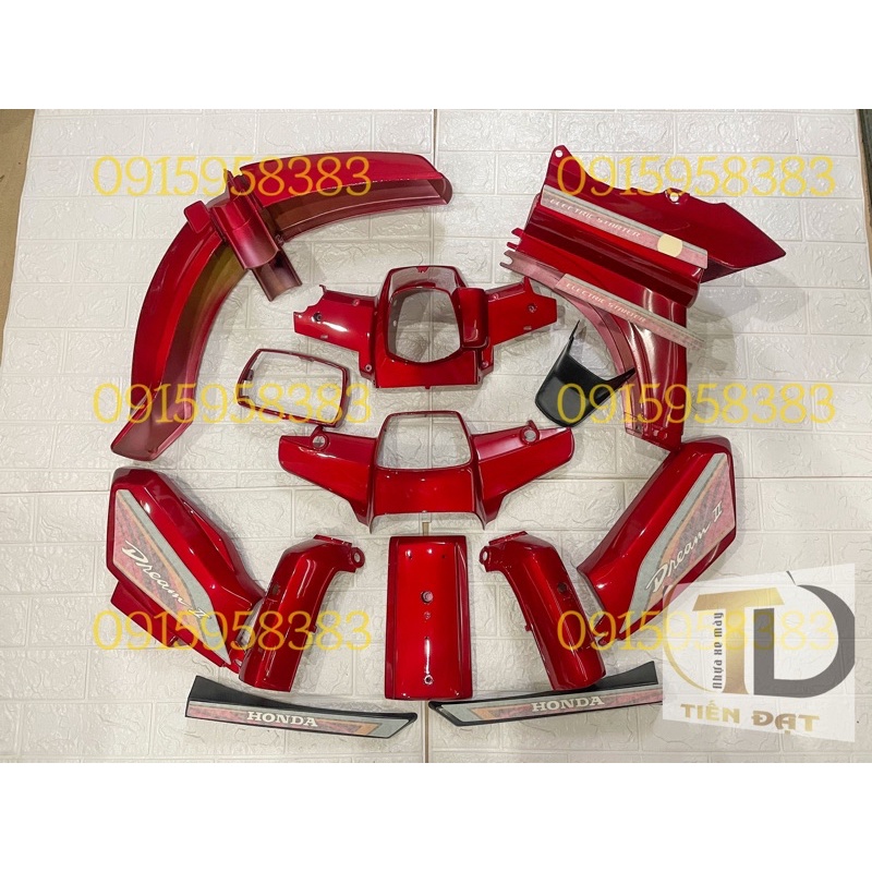 Bộ vỏ nhựa Dream đỏ candy-dream thái-dream việt