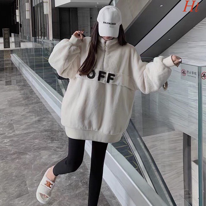 Áo lông rút OFF khoá cổ logo thêu siêu xịn xò 7H2T