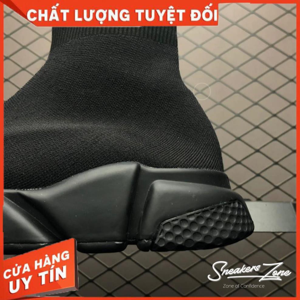 (FREE SHIP + HỘP + QUÀ) Giày thể thao SPEED TRAINER full black 2019 Đen full cổ chun siêu đẹp cho nam và nữ SALE 20% "