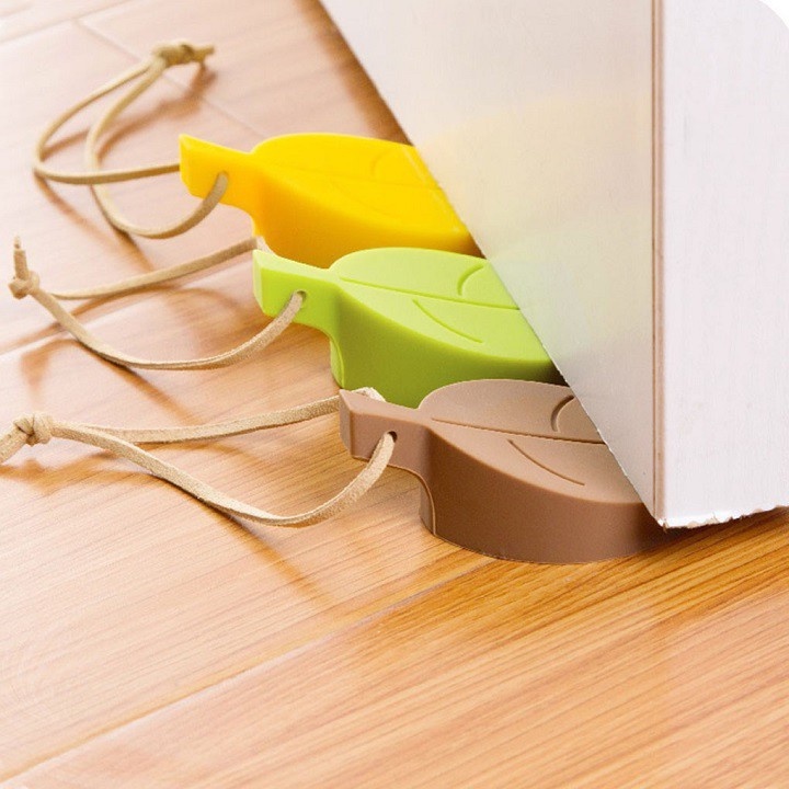 Chặn Cửa Chống Va Đập Sillicon Hình Chiếc Lá