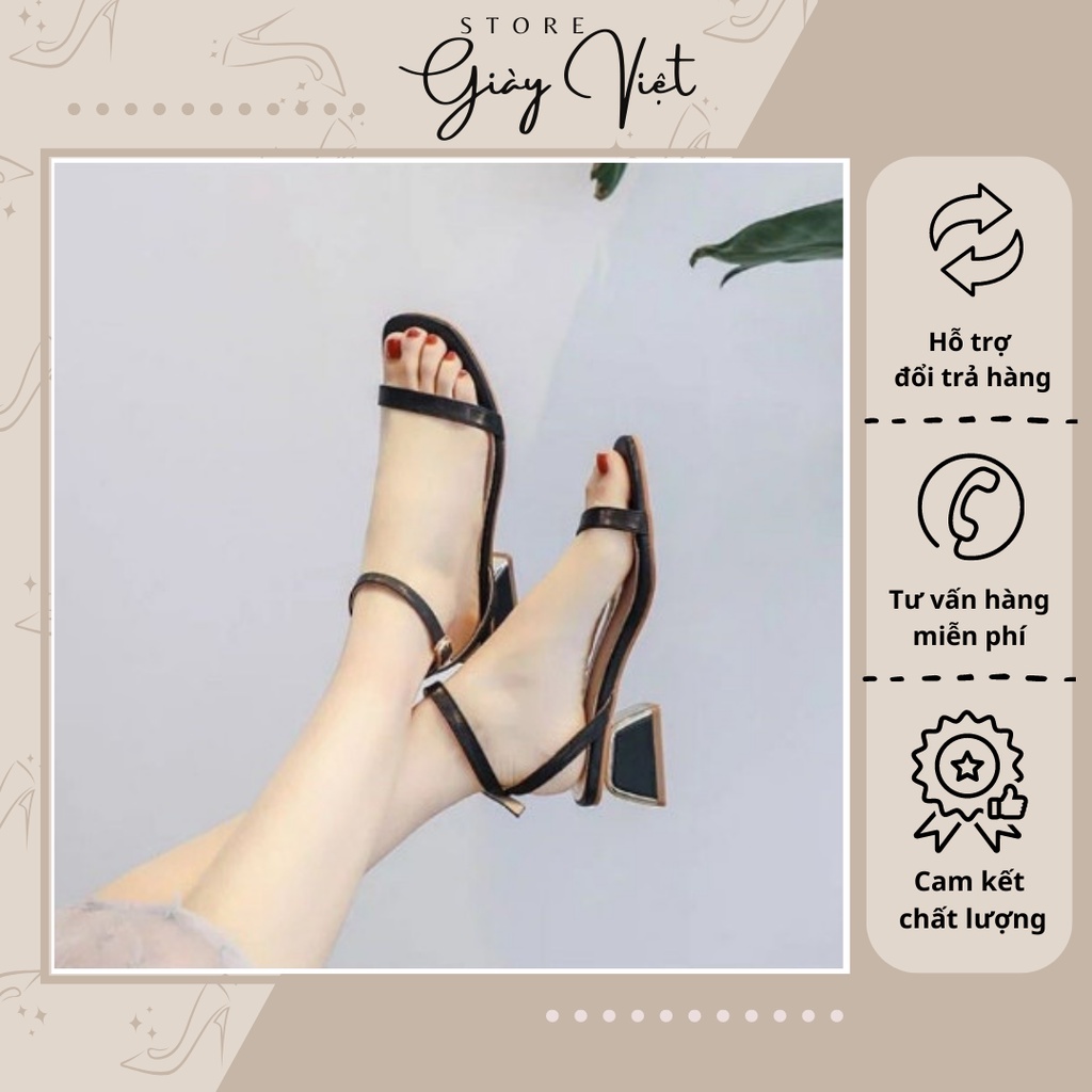 Sandal Cao Gót 5P Hậu Chéo Mã N6 Hot